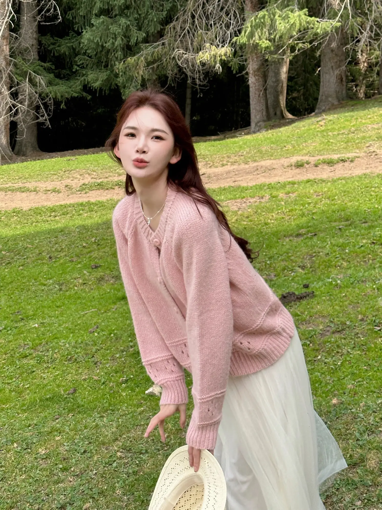 울 혼방 니트 가디건 상세 이미지 2
