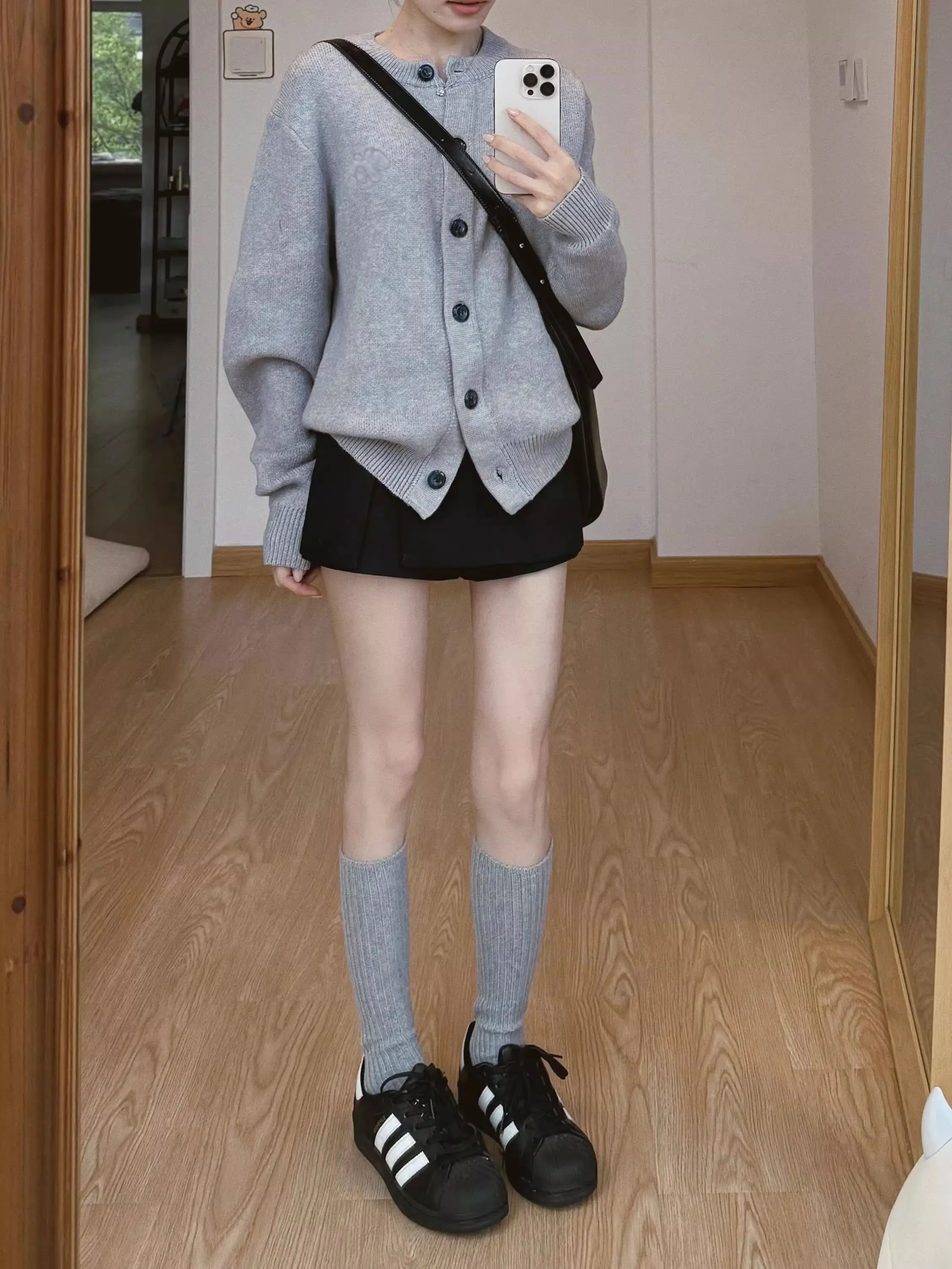 한국인기 루즈핏 긴소매 가디건 상세 이미지 4
