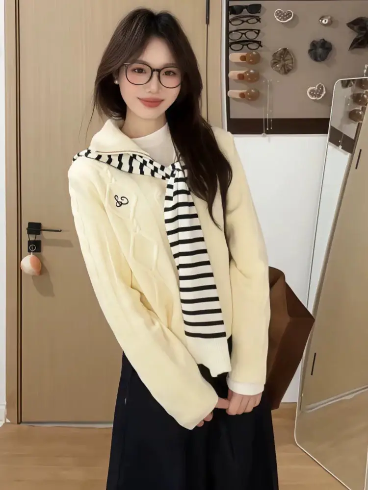 숄 니트 가디건 상세 이미지 5