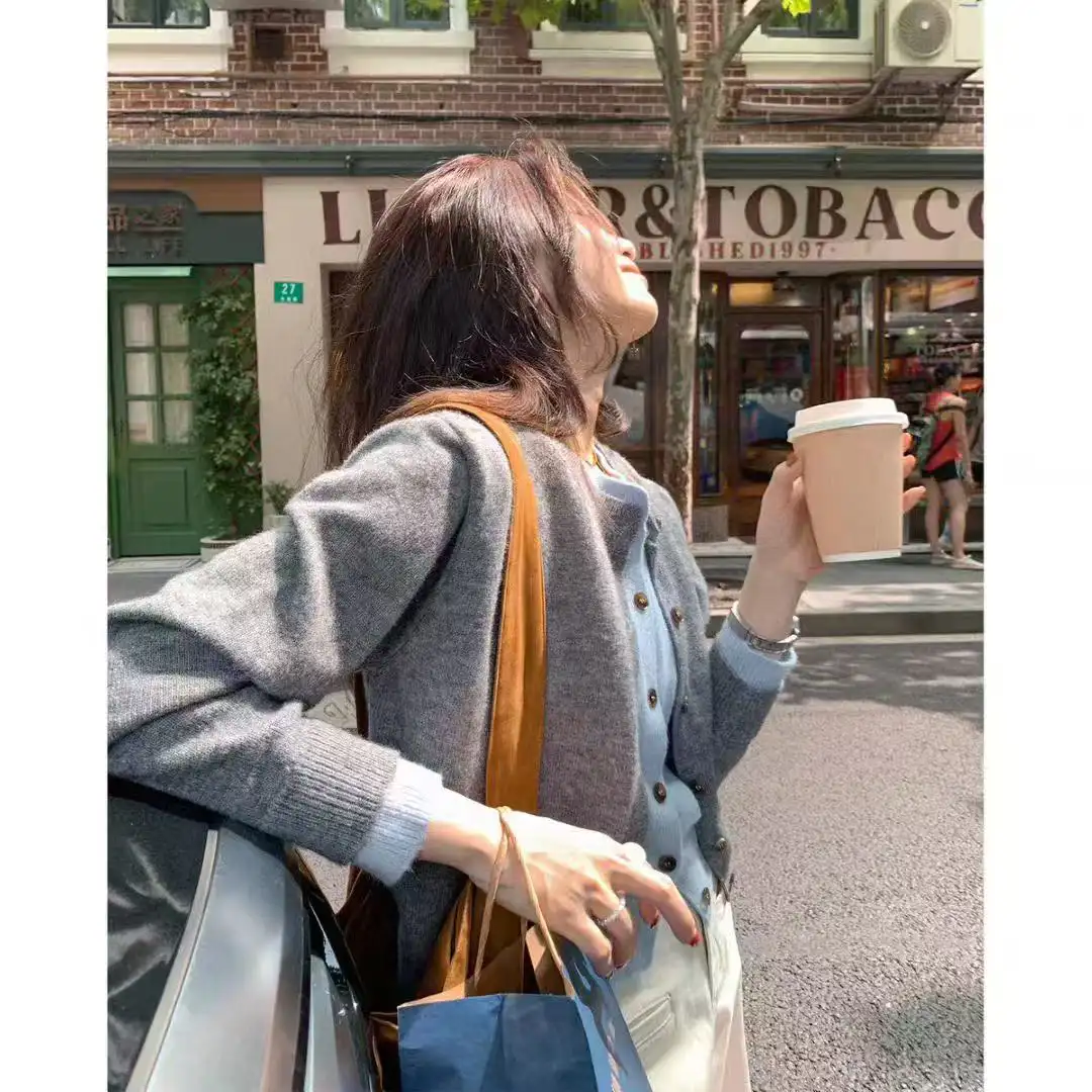 한국인기 레이어드 니트 가디건 상세 이미지 2