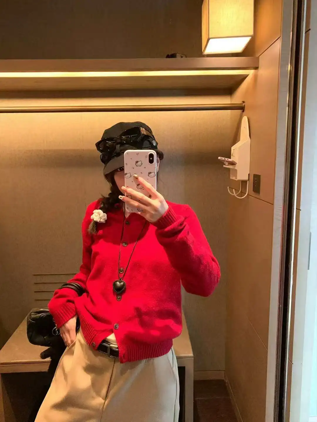 레트로 루즈핏 니트 가디건 상세 이미지 2