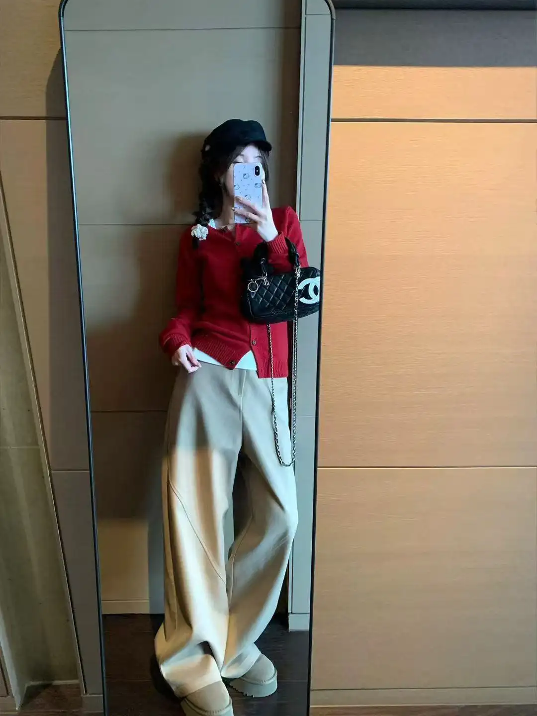 레트로 루즈핏 니트 가디건 상세 이미지 3