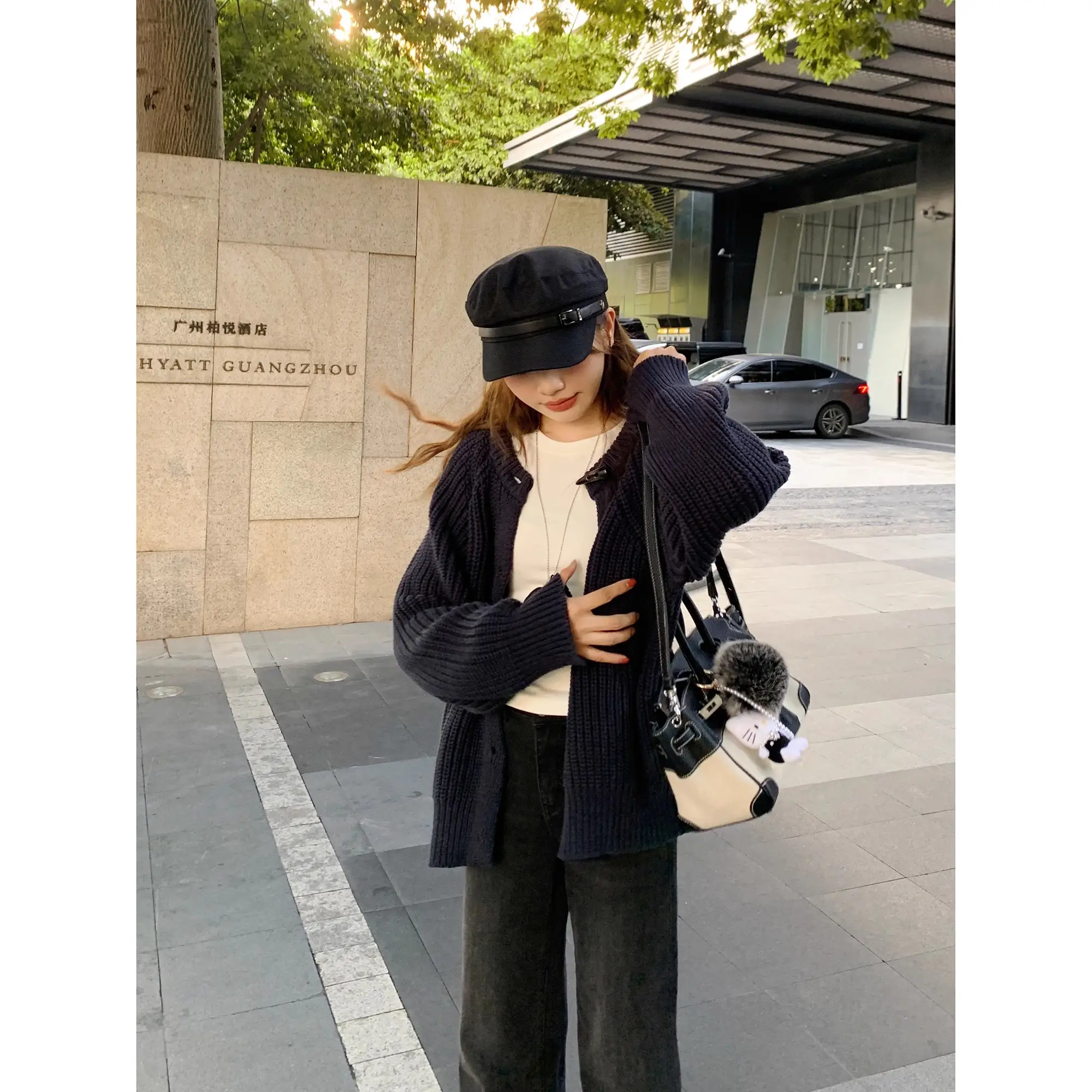 루즈핏 니트 가디건 상세 이미지 5