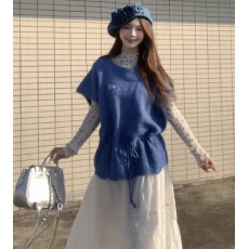 批发法式御姐风<b class='q'>套装</b>女毛衣超火穿搭休闲设计感