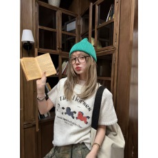 批发夏季新款百搭修身设计感圆领小马短袖毛衣上衣