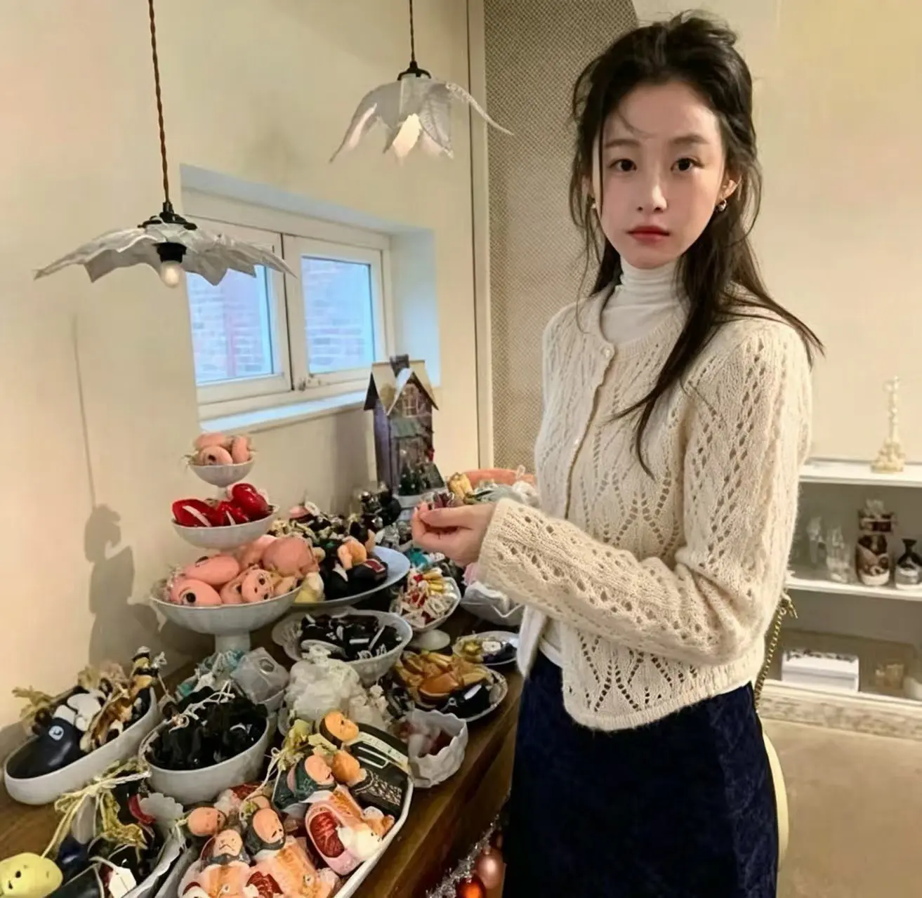 루즈핏 오픈 니트 가디건 상세 이미지 4