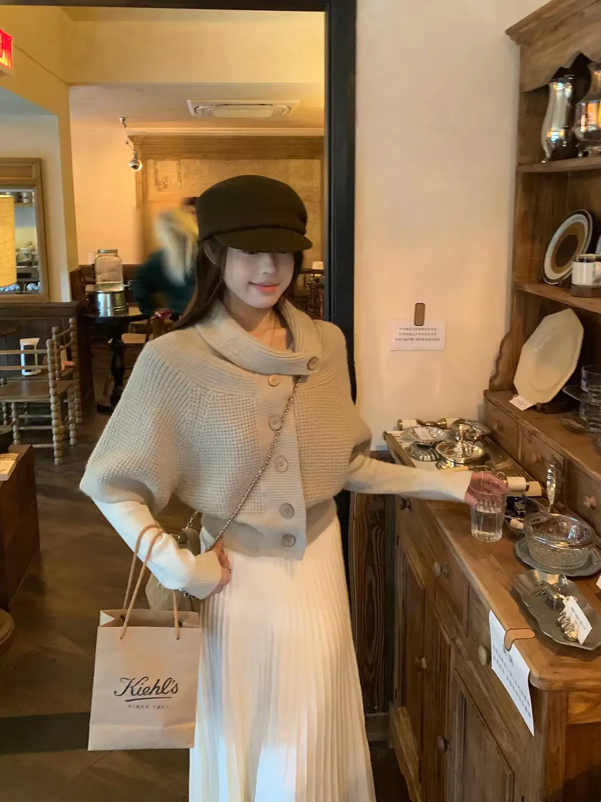 레트로 루즈핏 니트 가디건 상세 이미지 3