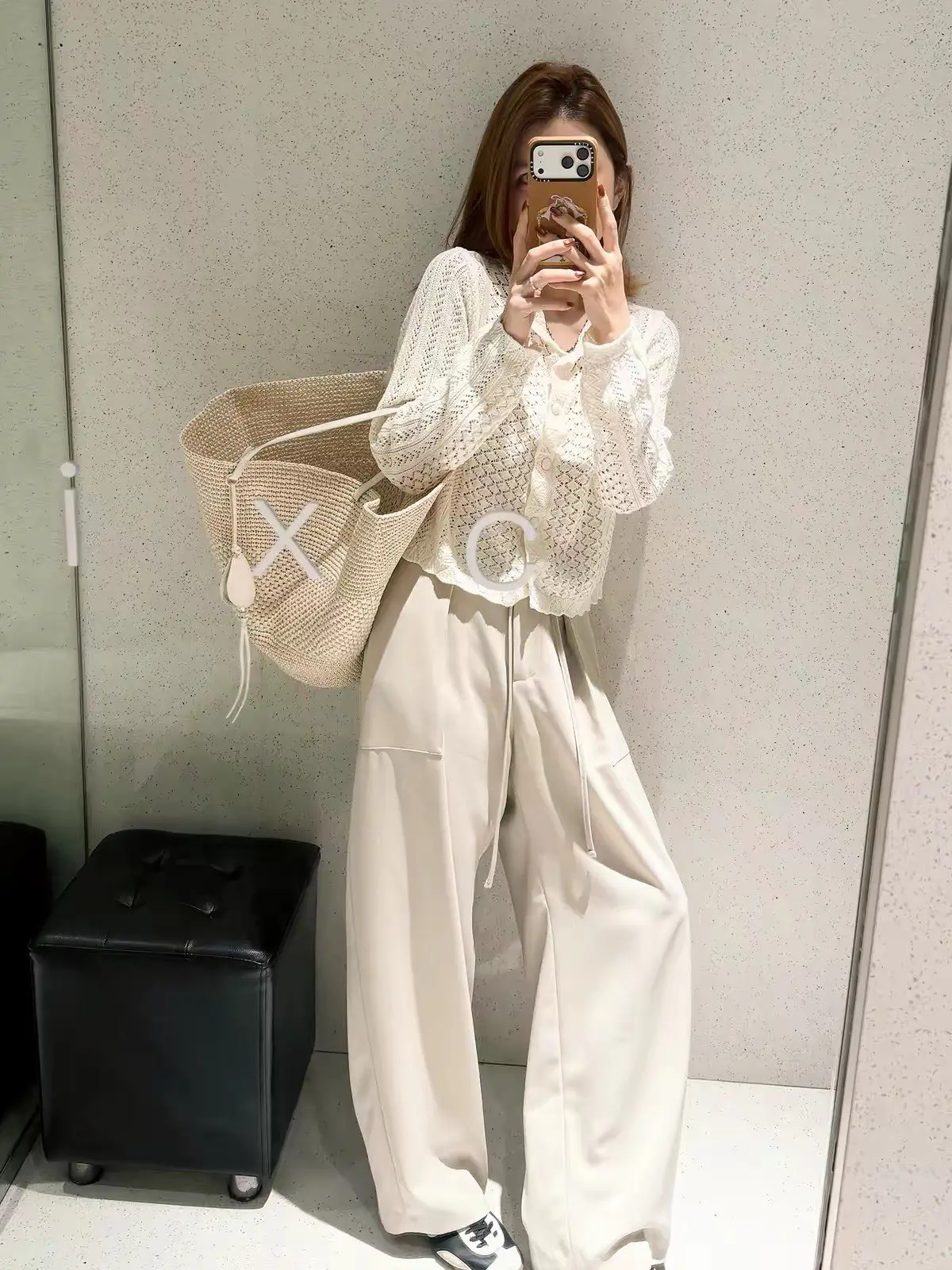 일본인기 수제 레이스 폴드 칼라 가디건 상세 이미지 2