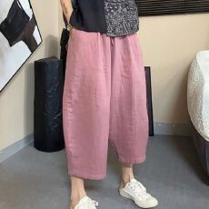 批发气球库婴儿面纱双层纱<b class='q'>七分裤</b>休闲裤复古百搭<b class='q'>哈伦</b>裤2026年夏季新款