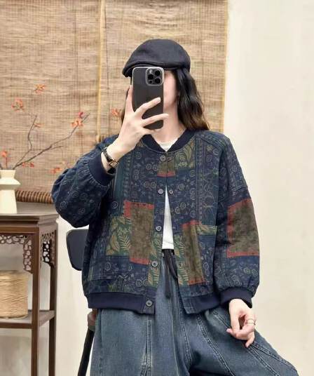 26 가을 새로운 패션 다용도 재킷 루즈핏 캐주얼 품격 연령 감소 재킷 리브 패치워크 스탠드 칼라 오픈 가디건 맨위