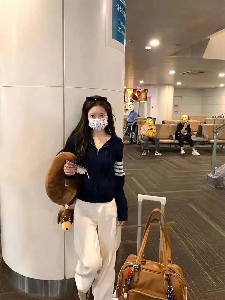 한국인기 루즈핏 꽈배기 후드 니트 가디건 상세 이미지 5