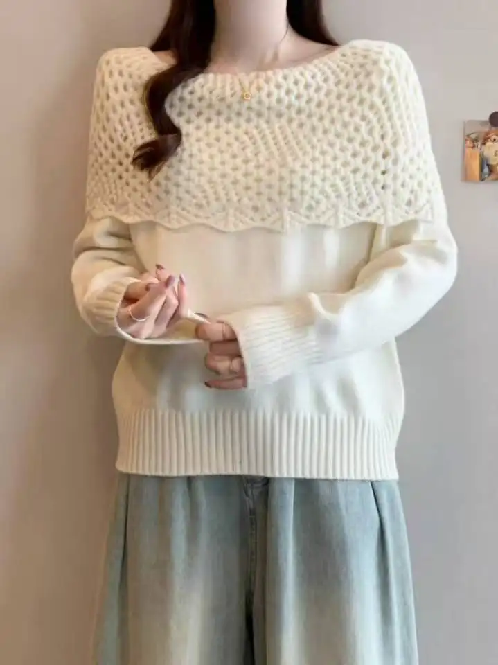 빈티지 오프숄더 니트 상세 이미지 16