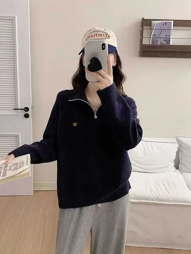 하프 집업 니트 상세 이미지 2