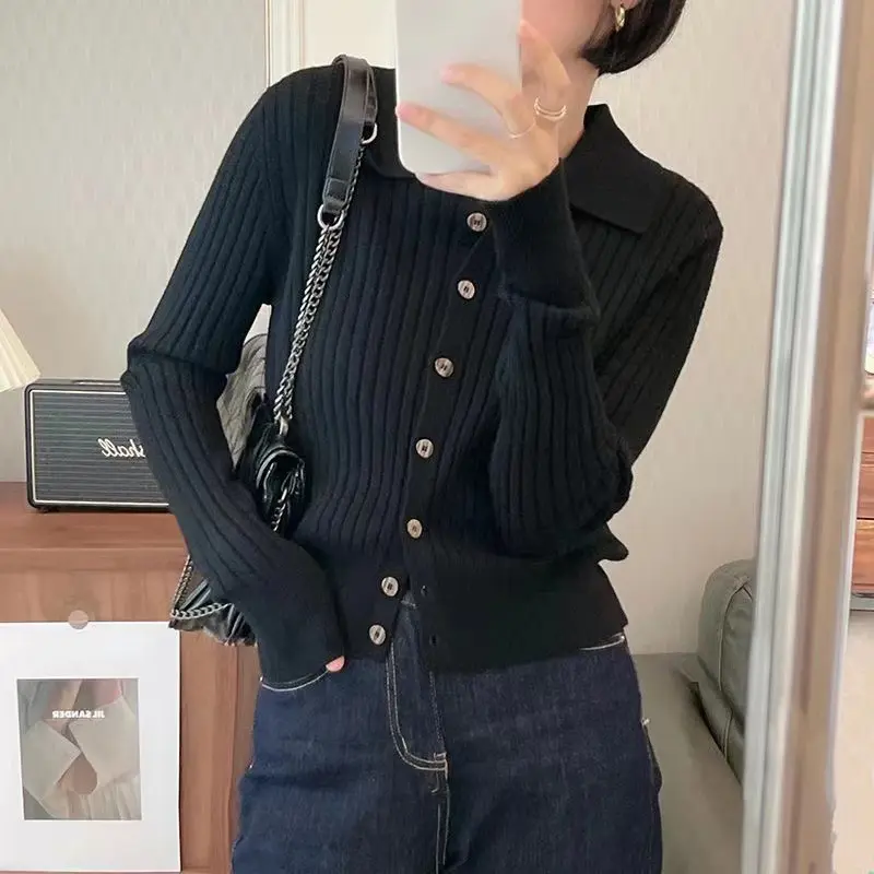 폴로 칼라 캐시미어 가디건 상세 이미지 9