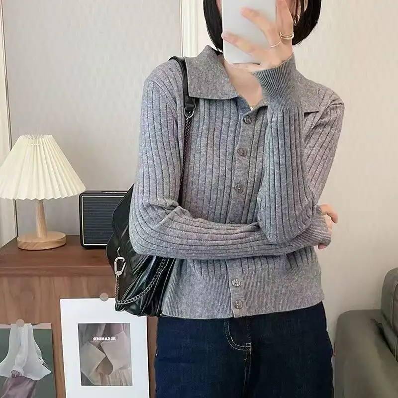 폴로 칼라 캐시미어 가디건 상세 이미지 11