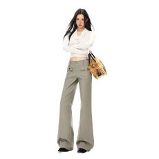 批发25年秋冬季新款 高街立体口袋<b class='q'>设计</b>街头机能直筒显瘦微喇休闲裤女