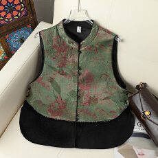 批发金丝绒<b class='q'>马甲</b>新款时尚中式气质妈妈<b class='q'>中老年</b>国风新中式<b class='q'>马甲</b>春秋款女