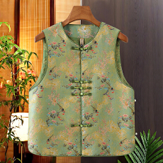 批发烟雨精致刺绣中国风马甲刺绣马甲妈妈新中式轻奢小众背心坎肩喜庆