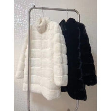 批发整皮獭兔毛皮草外套女长款显瘦年轻款真正品皮毛一体大衣秋冬新款