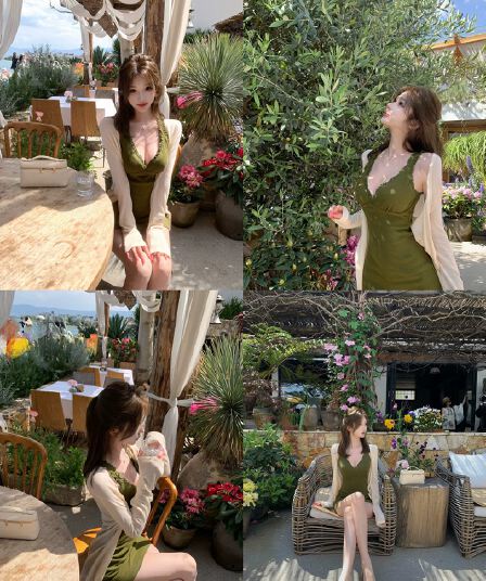 jmshop miu 부서 교과서 자카드 구덩이 기사 V넥 니트 미니 스커트 여성 순수한 욕망 섹시함 레이스 캐미솔