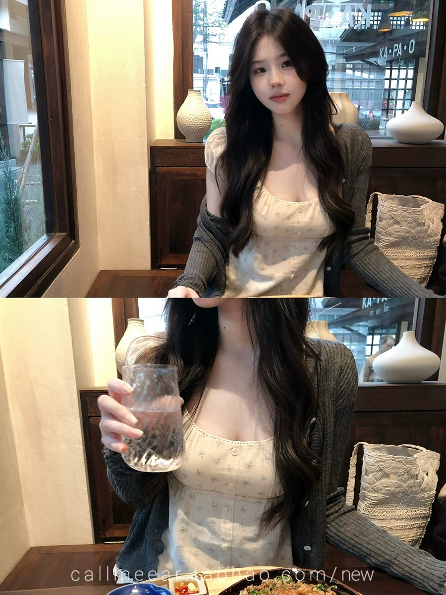 callmeear 프릴 자외선 차단 오픈 가디건 단색 다용도 얇은 스타일 긴팔 맨위 에어컨 셔츠 여성 여름