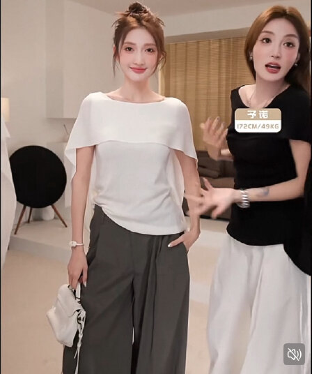 moprobably 리 줘 Connaught 아름다움 여단 품격 망토 페이크 레이어드 반팔 티셔츠 여름 캐주얼 맨위
