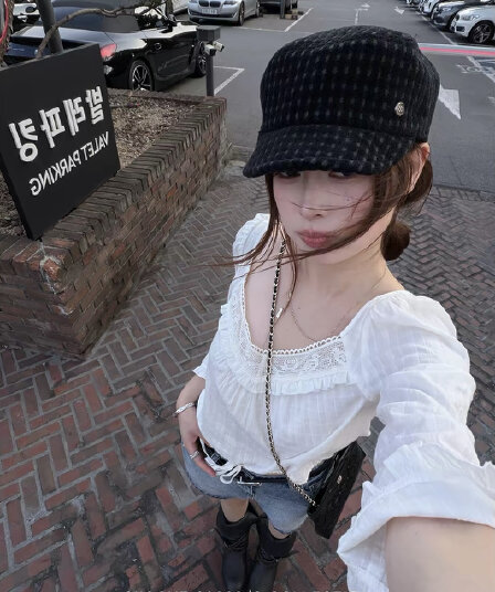 siiooye 화이트 한여름 7부 소매 면 100% 프랑스식 작은 셔츠 태양 보호 셔츠 여성 여름 순수한 욕망 바람 레이스 셔츠 맨위