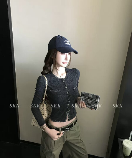 skk store paris 높음 세트 패션 위크 260g 레트로 천 골드 샤오시엔 재킷 절묘한 분장 ~ 중 느슨함