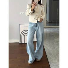 批发<b class='q'>欧美</b>爆款网红2026春秋款外穿个性小香风慵懒风圆领西装外套