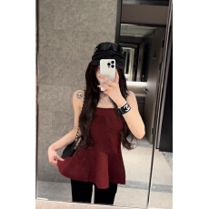 批发曲线奥秘针织抹胸秋甜欲收腰显瘦纯色<b class='q'>百搭</b>打底上衣