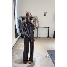 批发韩系慵懒风加绒长袖上衣显瘦阔腿裤两件套女秋冬<b class='q'>新款</b>休闲时尚套装