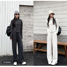 依凡芙LU版膨体蓄热绒修身显瘦百搭休闲时尚女士套装