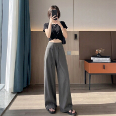 批发实拍2026夏季天丝棉新款高腰宽松遮<b class='q'>垮</b>显瘦小个子阔腿休闲<b class='q'>裤</b>长<b class='q'>裤</b>女