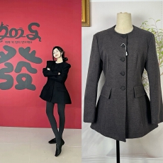 批发秋冬韩系简约高级感超好看<b class='q'>长袖</b>显瘦西装外套收腰百搭小众休闲上衣