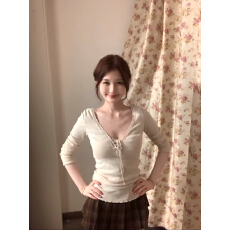 批发bm风纯欲蕾丝绑带<b class='q'>V领</b>长袖<b class='q'>t</b><b class='q'>恤</b>女秋冬内搭打底衫修身显瘦甜辣妹上衣