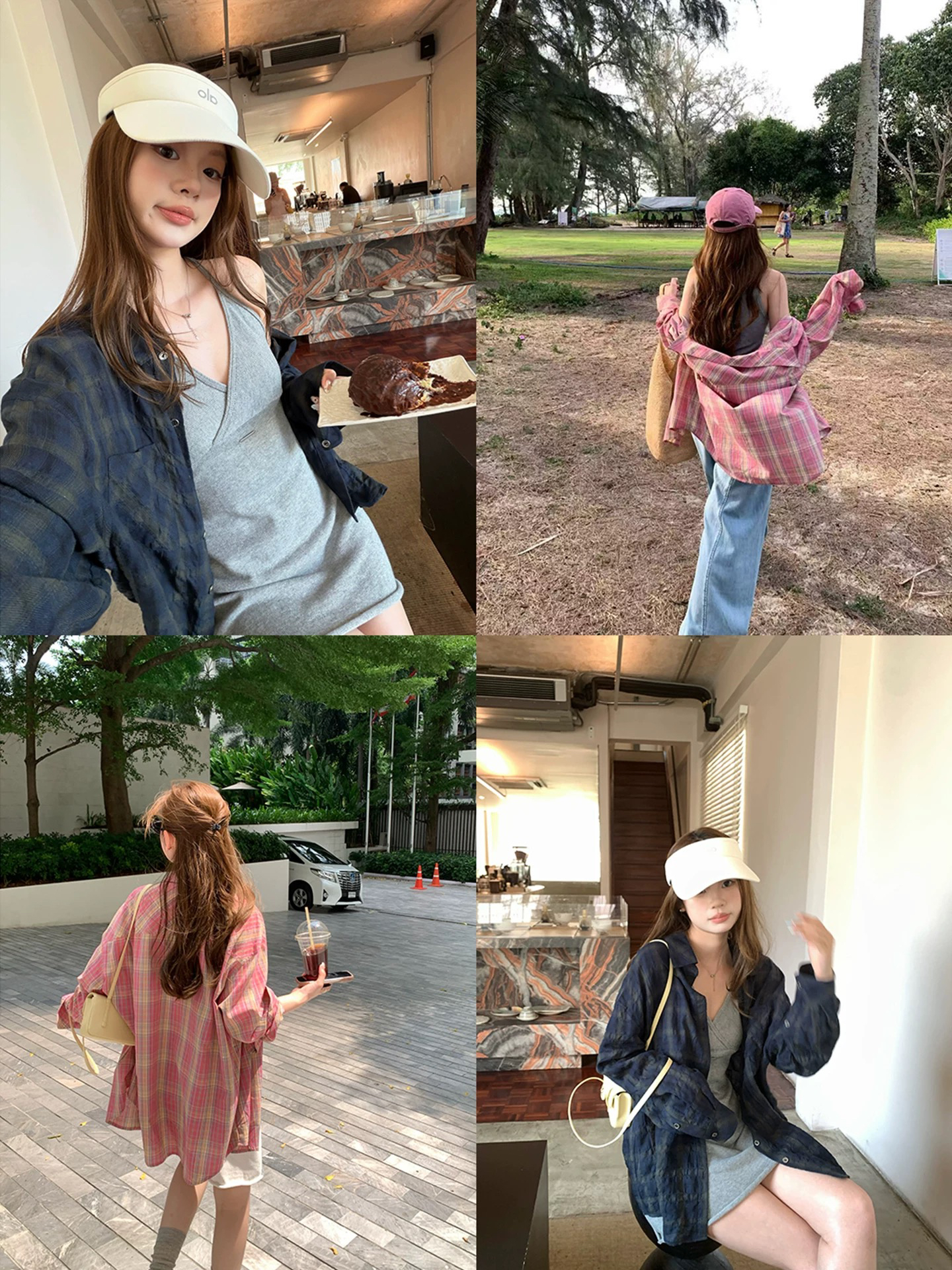 im ~까지 체크무늬 영화 oversize 캐주얼 긴팔 체크무늬 여성 셔츠 느슨함 센스 루즈핏 가을 어깨 소매 재킷