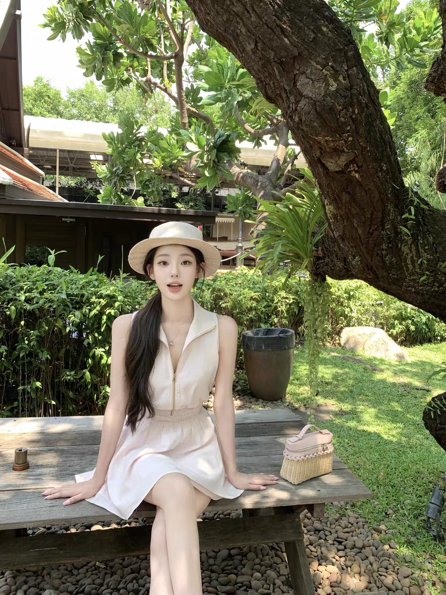 리프 지아 nailah 오래된 돈 바람 여름 세트 염색 가져 오기 염색 맞춤 지퍼 드레스 미니 스커트 아이들