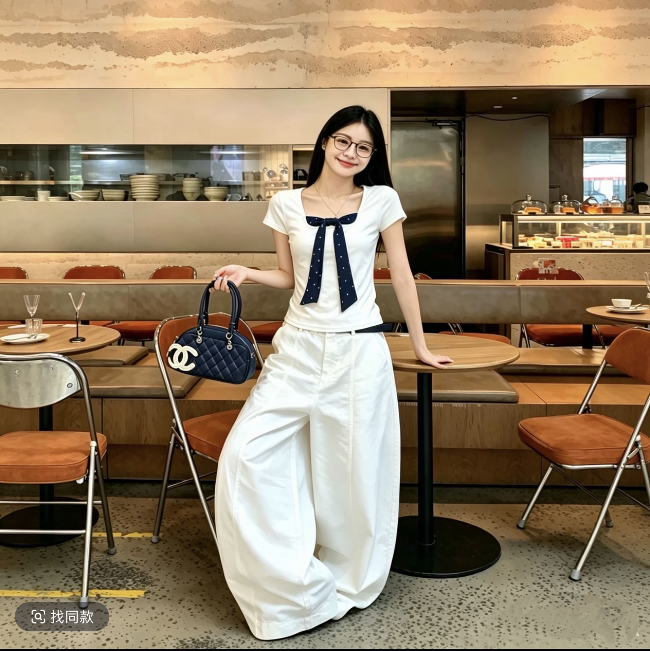 lzxa 무거운 폭발 긍정적 인 어깨 반팔 티셔츠 여성 새로운 나비 매듭 도트 무늬 싸움 페이크 레이어드 소녀 센스 켜기