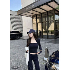 批发PP主摩登精髓坎肩假两件显瘦上衣+百搭翻腰直筒长裤