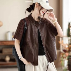 批发双面两穿环保羊羔毛绒马甲<b class='q'>背心</b>女外穿时髦洋气千鸟格立领拉链马夹