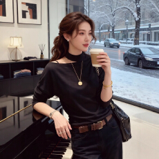 批发2025高级加绒微喇叭裤女秋冬季新款高腰木耳边<b class='q'>甜美</b>宽松休闲拖地裤