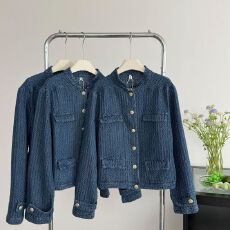 批发牛仔外套女春<b class='q'>秋</b>今年流行爆款小香风气质减龄复古短款立领夹克上衣