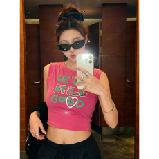 批发随心裁莫代尔260克1*1 辣妹风时尚显瘦内搭无袖短上衣