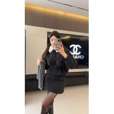 批发菱格毛领短款时尚<b class='q'>韩版</b>小香风棉服收腰外套+半身裙两件套装