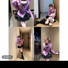 批发温香软玉 早秋纯欲风小众设计两件套装