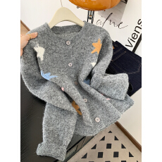 批发实拍 控价20 韩系圆领<b class='q'>刺绣</b>针织开衫女新款时尚百搭减龄毛衣外套