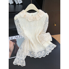 批发<b class='q'>实拍</b> 控价20 蕾丝花边娃娃领外穿打底<b class='q'>衬衫</b>女小众百搭叠穿上衣