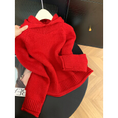 批发实拍 控价20 韩系休闲连帽长袖针织开衫毛衣女新款高级感外套上衣