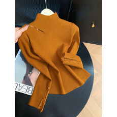 批发实拍 控价20 设计感镂空半高领打底针织上衣软糯舒适百搭<b class='q'>打底衫</b>