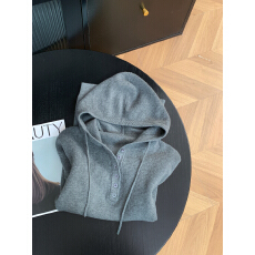 批发实拍 控价20 韩系慵懒风宽松外穿连帽毛衣女新款针织卫衣外套